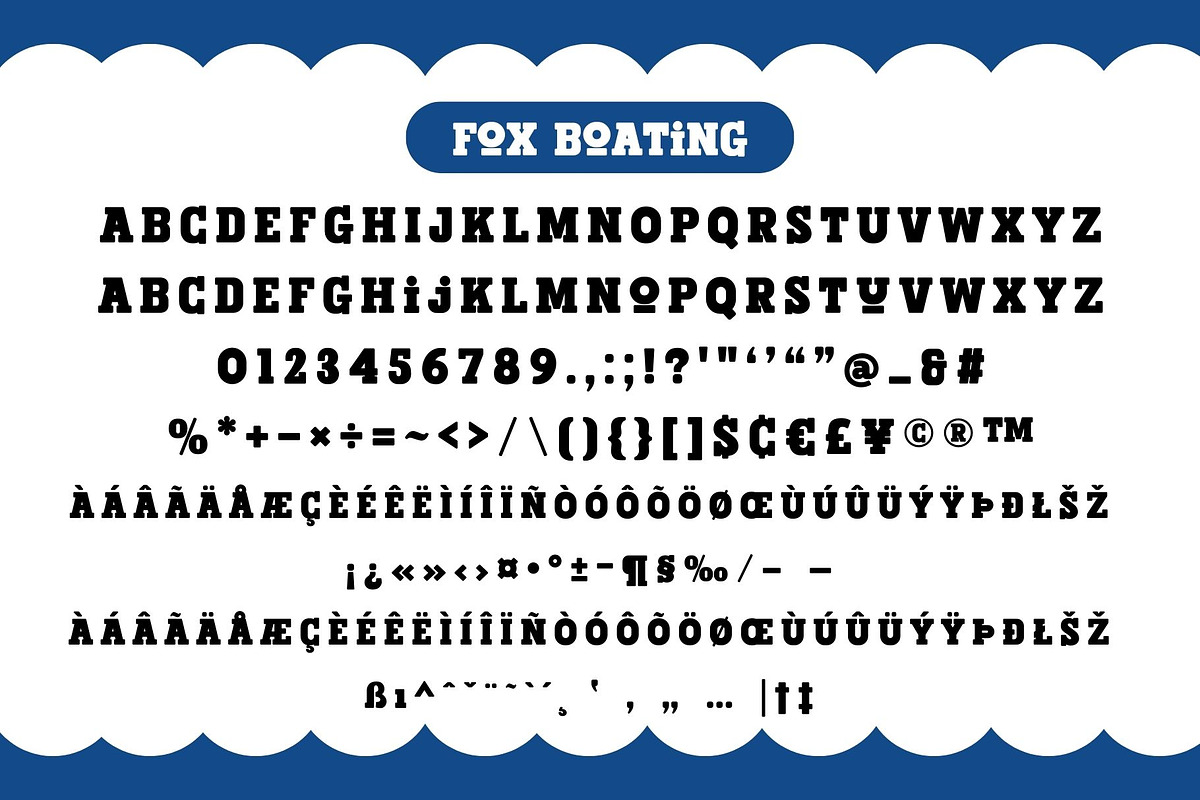 Fox Boating 4 Fonts Style, a Slab Serif Font by Fox7 By Rattana (Photo 7 of 11)