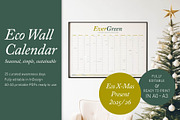 Undated Eco Calendar: Golden Straw, a Poster Template by Elibee (Thumbnail 1 of 6)