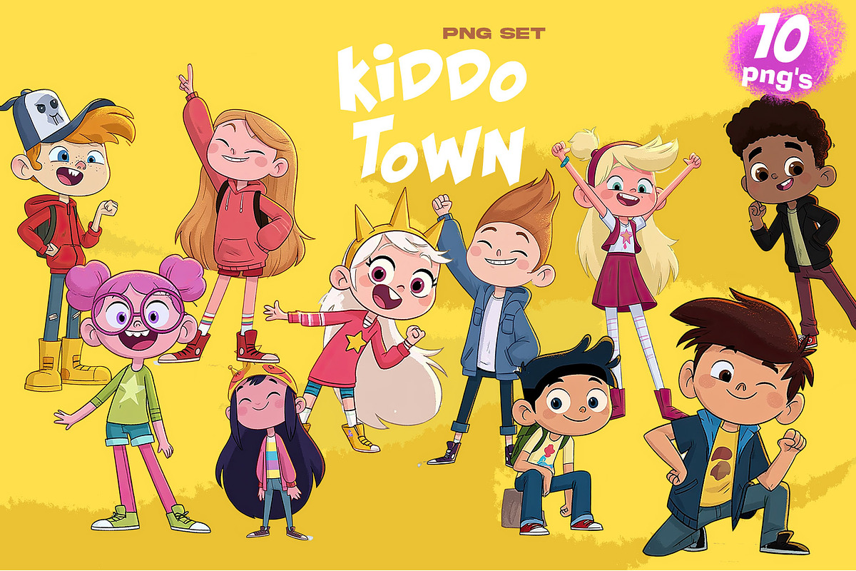 KIDDO TOWN 11 PNG Set, a Person Illustration by XiXong STUDIO (Photo 1 of 6)