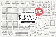 Doodle Planner Resources, a Decorative Illustration by insemar (Thumbnail 1 of 7)