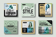 Trendy Fashion Social Media Design, a Social Media Template by MightyDesign (Thumbnail 1 of 8)