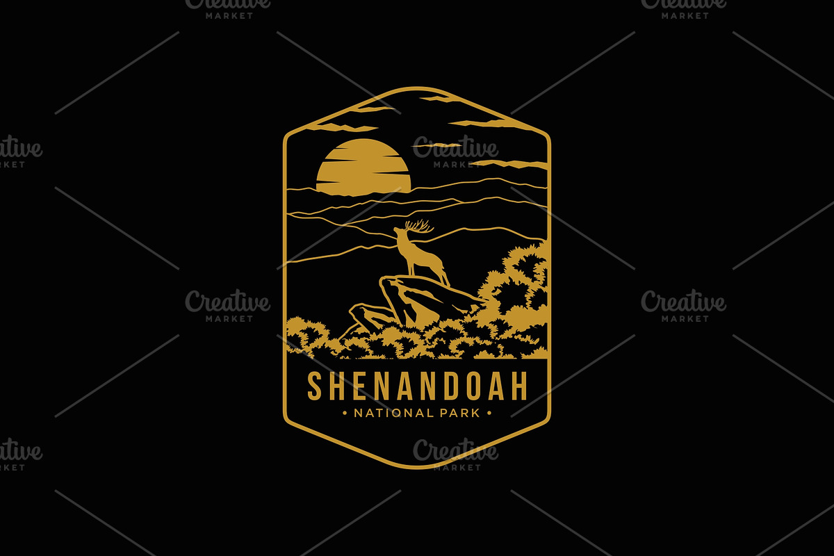 Shenandoah National Park logo, a Branding & Logo Template by swarnstudio