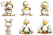 Whimsical Easter Goose Clipart, an Illustration by Sublimation Artist (Thumbnail 5 of 7)