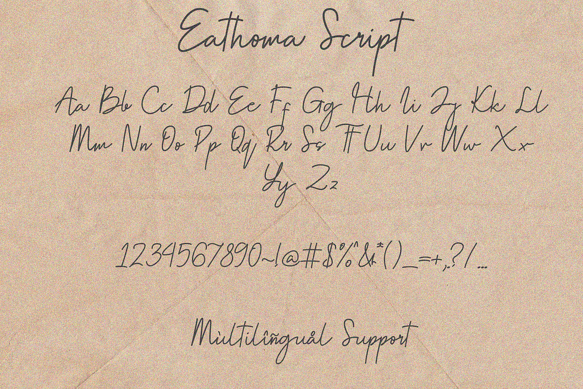 Eathoma | Font Duo, a Script Font by Jadatype.id (Photo 7 of 8)