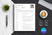 Minimal Resume Template Pack | Canva, a Resume Template by Lux Resume (Thumbnail 1 of 9)