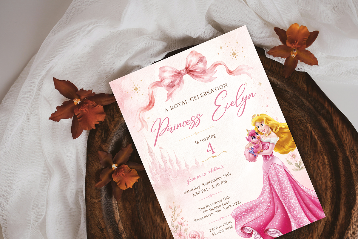 Princess birthday invitation, an Invitation Template by heynomi (Photo 4 of 19)