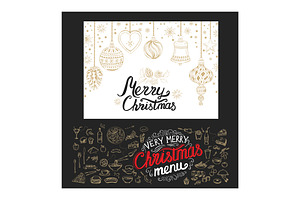 Christmas menu template