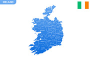 Detailed map of Ireland, an Education Illustration by Vector Shop (Thumbnail 3 of 5)