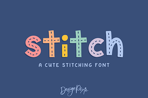 Stitch Font, a Font by Design Pixie