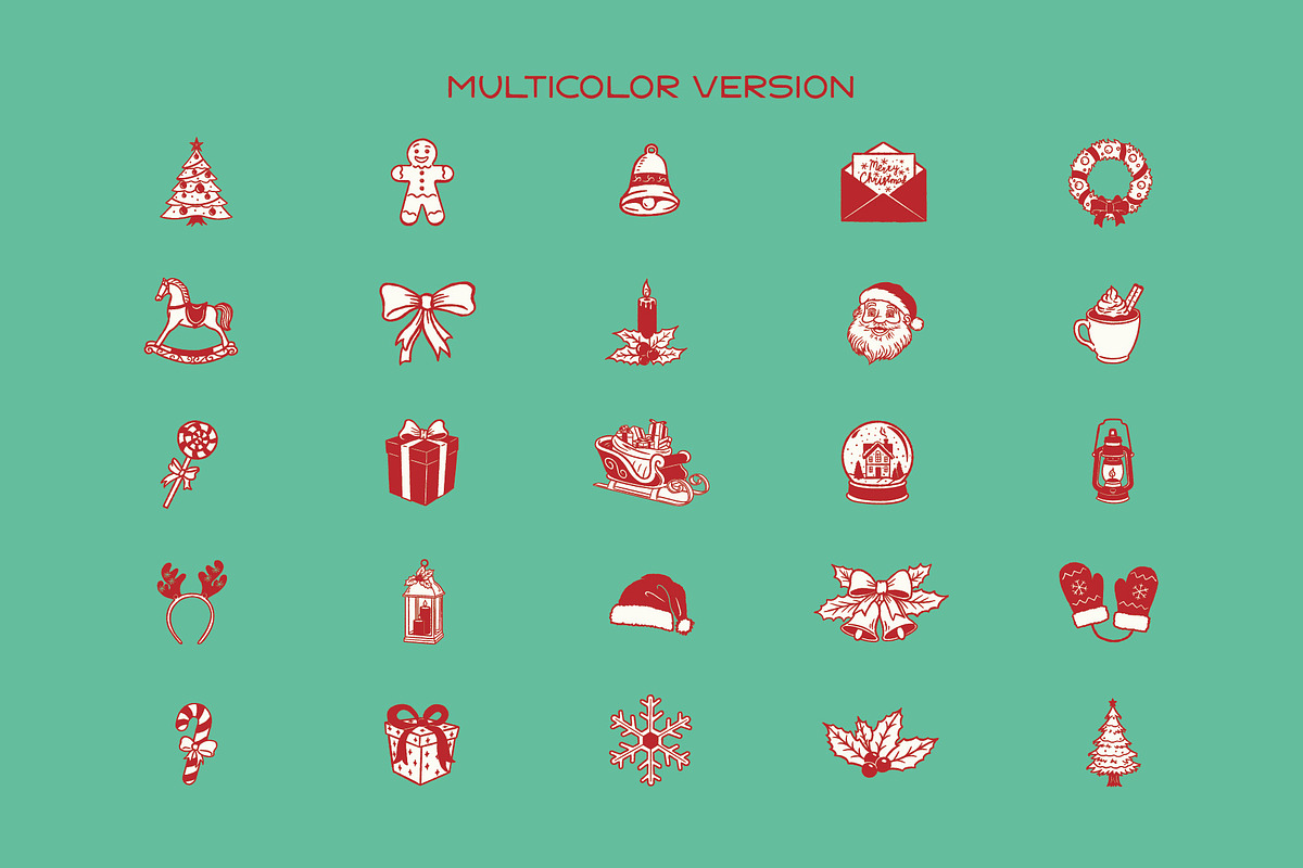 Christmas Hand Drawn Vector Set, an Object Illustration by Blazing Sun Creative (Photo 9 of 12)
