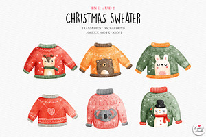 Ugly Christmas Sweater Clipart