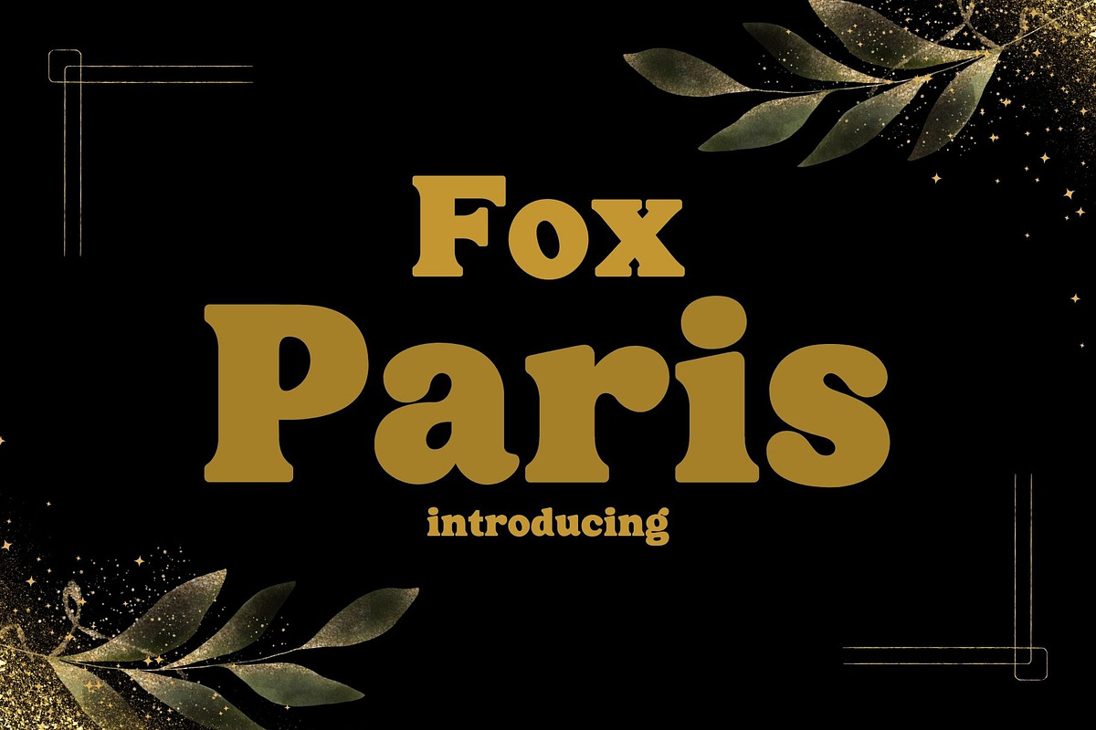 Fox Paris Font, a Serif Font by Fox7 By Rattana (Photo 1 of 9)