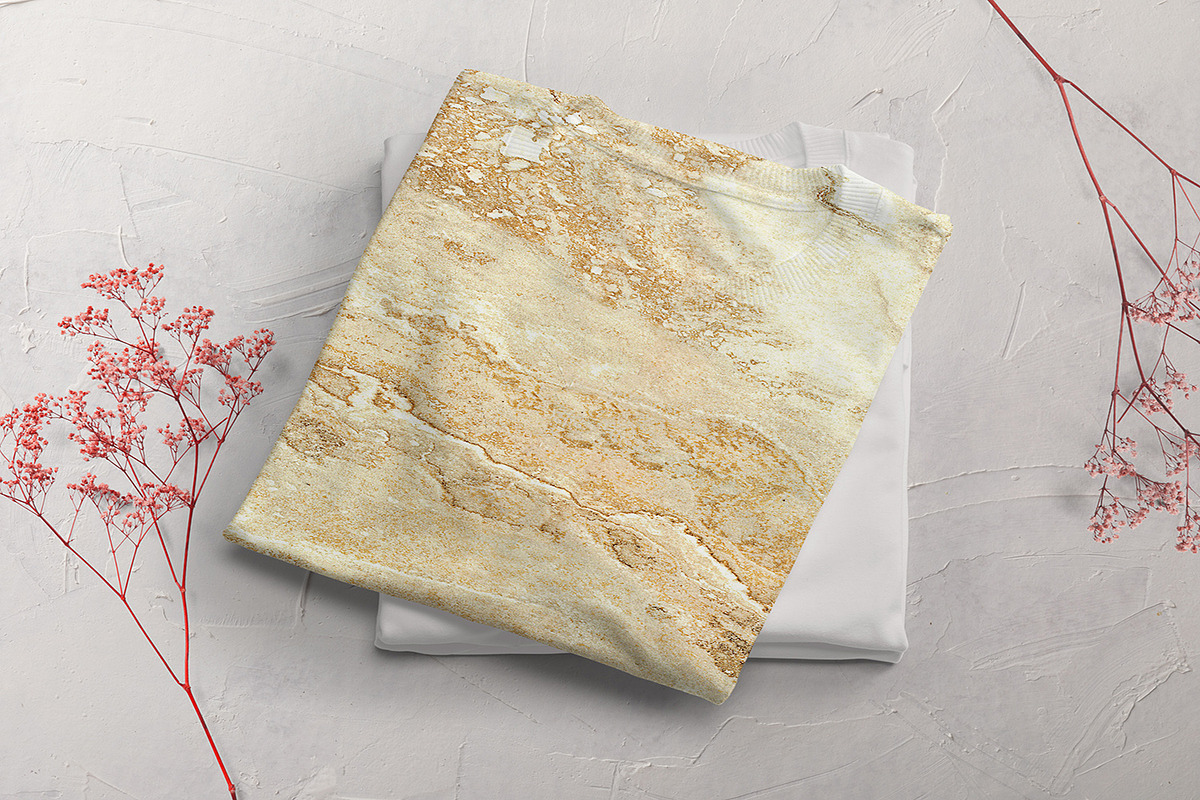 Gold and beige marble digital paper, a Texture Graphic by JustArtDigital (Photo 10 of 10)
