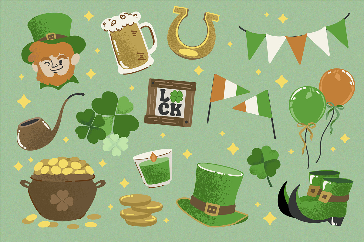 Saint Patricks Vector Illustration, a Seasonal Illustration by tomatstudio
