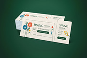 Ticket Spring Festival, a Card Template by graphicook (Thumbnail 2 of 3)