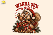 Funny Christmas Squirrel PNG, an Object Graphic by Daisy Design (Thumbnail 1 of 3)