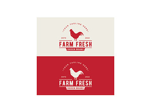 Retro vintage livestock chicken logo, a Branding & Logo Template by LOGOCREATIVE