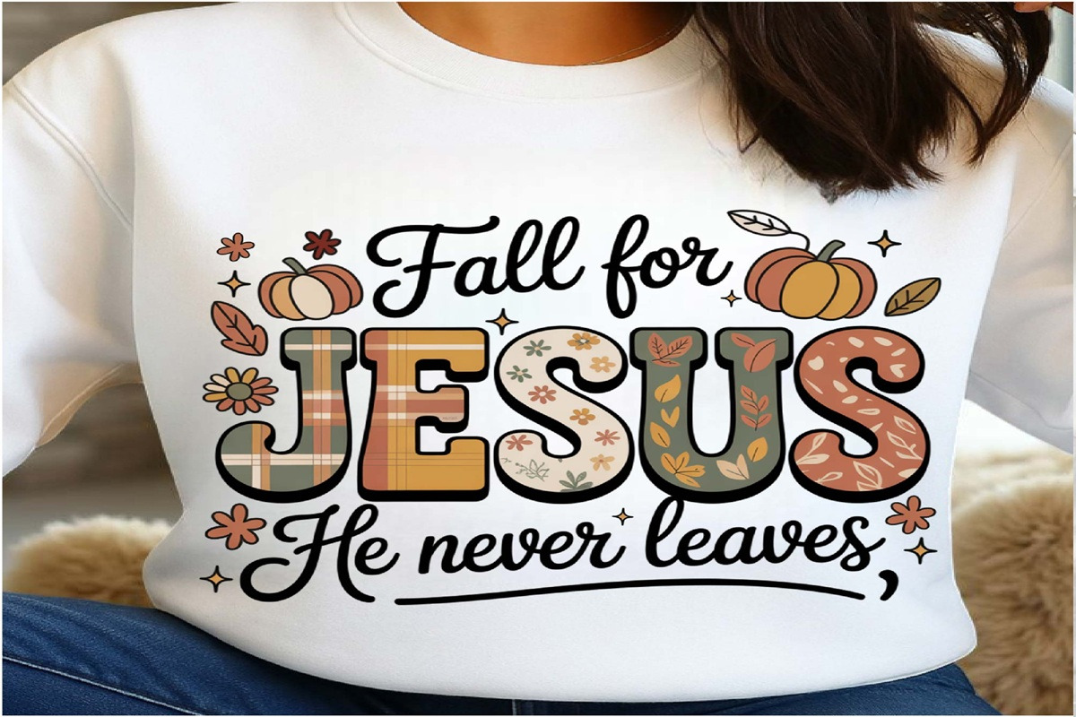 Fall For Jesus PNG Thanksgiving, an Object Graphic by Digi_Design_World (Photo 2 of 4)
