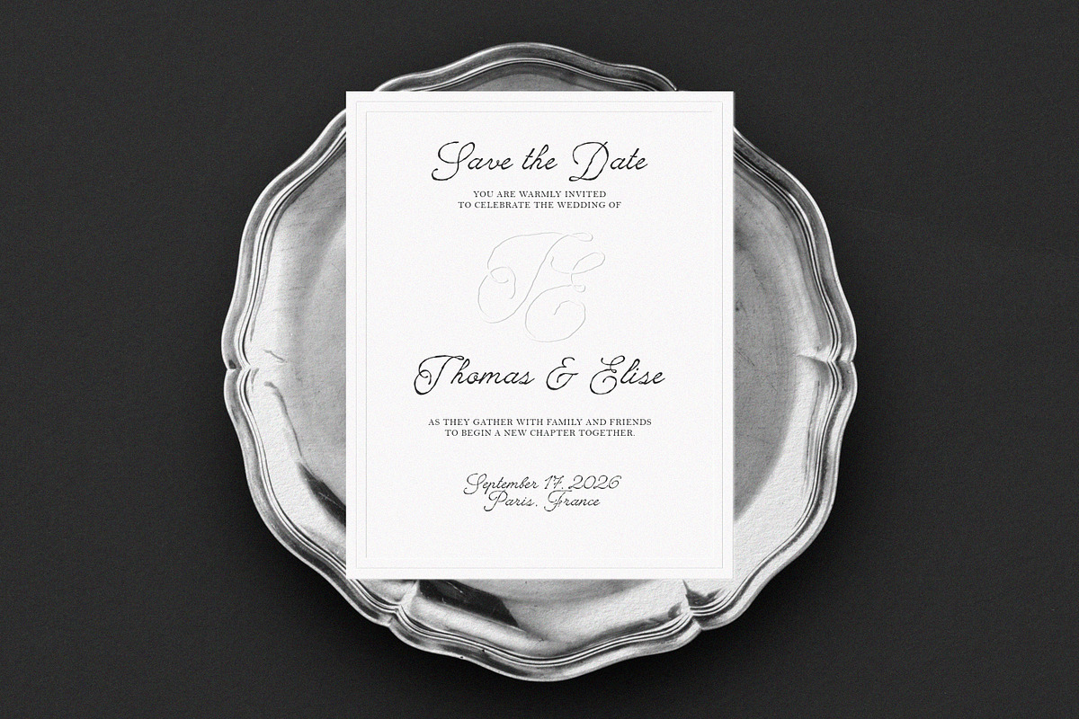 En Clair Vintage Rough Script Font, a Script Font by AnMark (Photo 7 of 14)