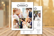 Photography Price List Template, a Flyer Template by retrographix (Thumbnail 1 of 2)