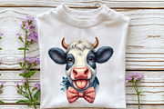 Funny Quirky Cow Faces Clipart, an Animal Illustration by Rose Art (Thumbnail 7 of 7)