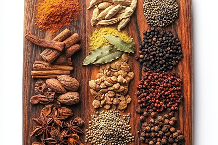 Colorful spices for garam masala, In, a Background Photo by Pixeness