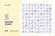 Easter Line Icon Set, an Outline Icon by iStar Design (Thumbnail 2 of 5)