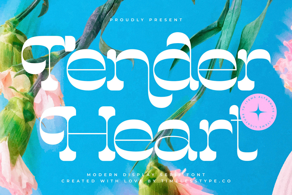 Tender Heart Modern Display Serif, a Serif Font by timelesstype.co (Photo 1 of 20)