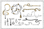 Fashion Belts & Gold Straps & Chains, an Object Graphic by Sopelkin (Thumbnail 2 of 3)