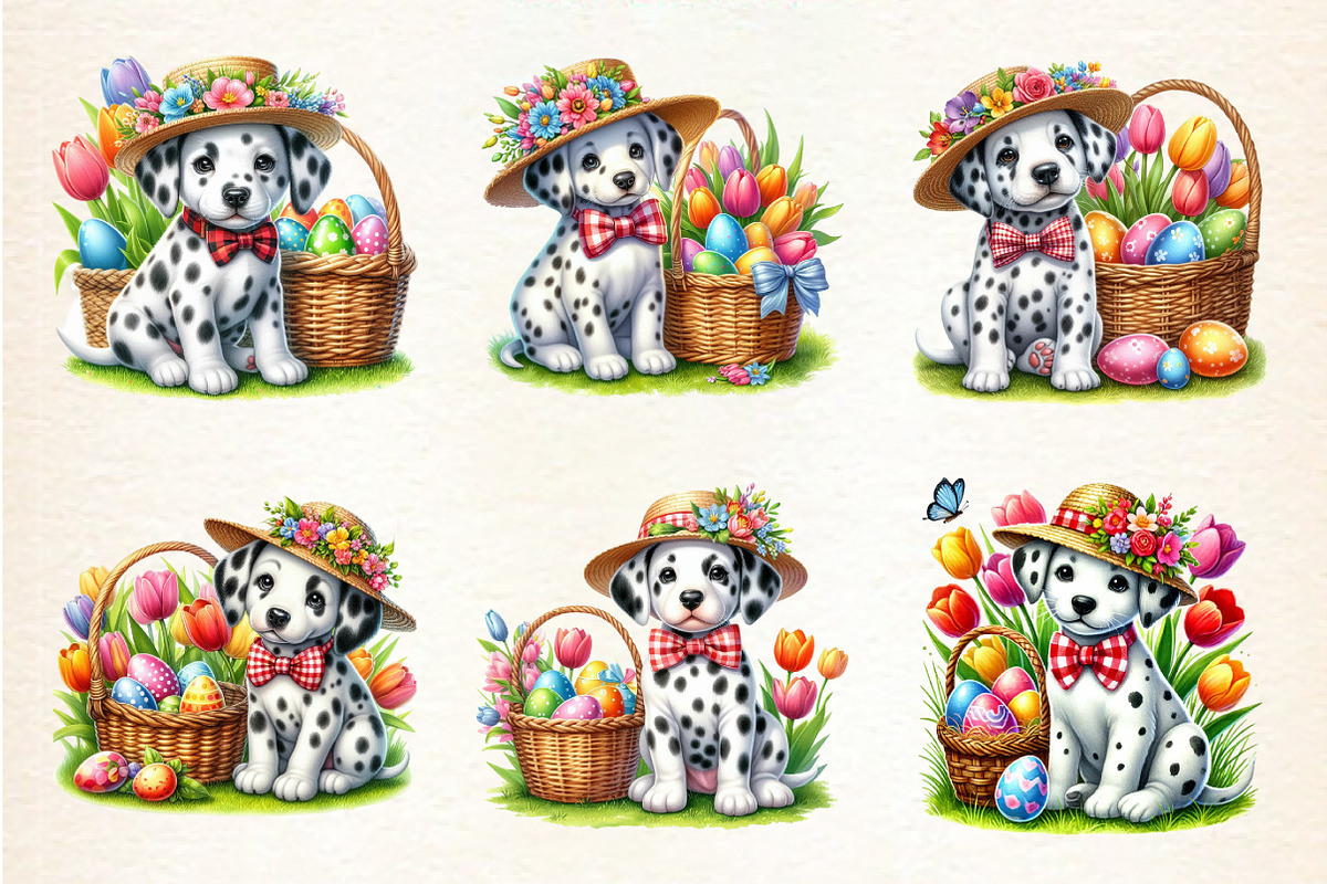 Dalmatian puppy dog Clipart, an Illustration by DreamArtGraphic (Photo 2 of 4)