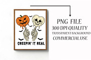 CREEPIN' IT REAL Skeleton T-shirt De, an Illustration by Libby Wishes (Thumbnail 2 of 5)