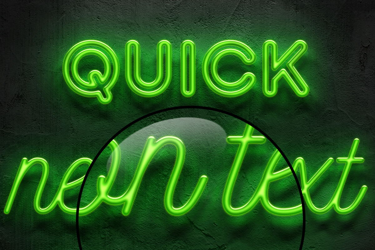 Neon text effect, a Mockup by Evlogiev Studio (Photo 3 of 5)