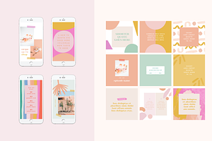 Playful Instagram Template Bundle