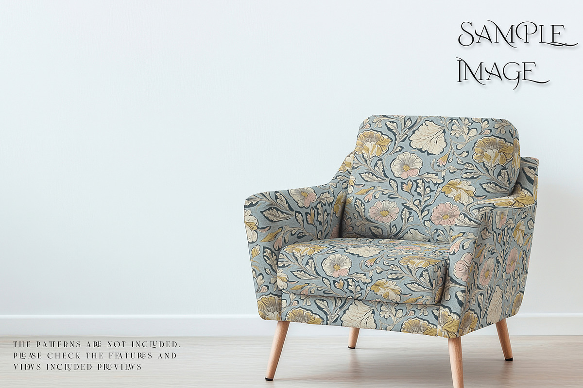 Armchair Upholstery Mockup, a Product Mockup by mock-ups (Photo 7 of 15)