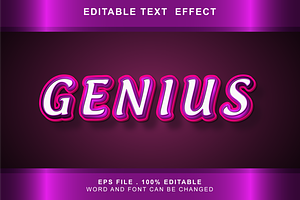 Genius Text Effect Editable