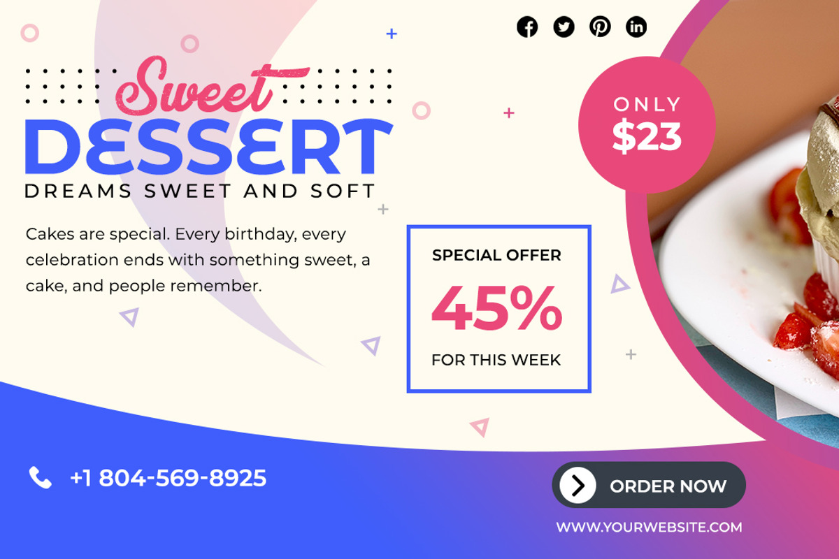 Restaurant Offers Youtube Thumbnails, a Social Media Template by 3djagan