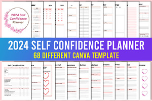 2024 Self-Confidence Planner Canva