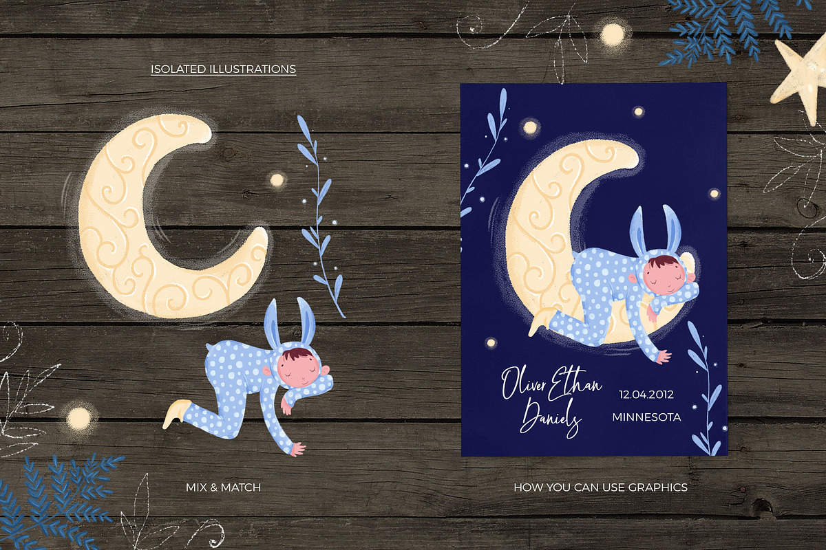 Good night  kids design creator, an Animal Illustration by Beauty Drops (Photo 4 of 9)
