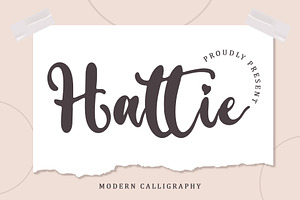 Hattie - Handwritten Font