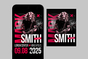 Rock Concert Poster And Social Media, a Social Media Template by McLittle Stock (Thumbnail 3 of 3)