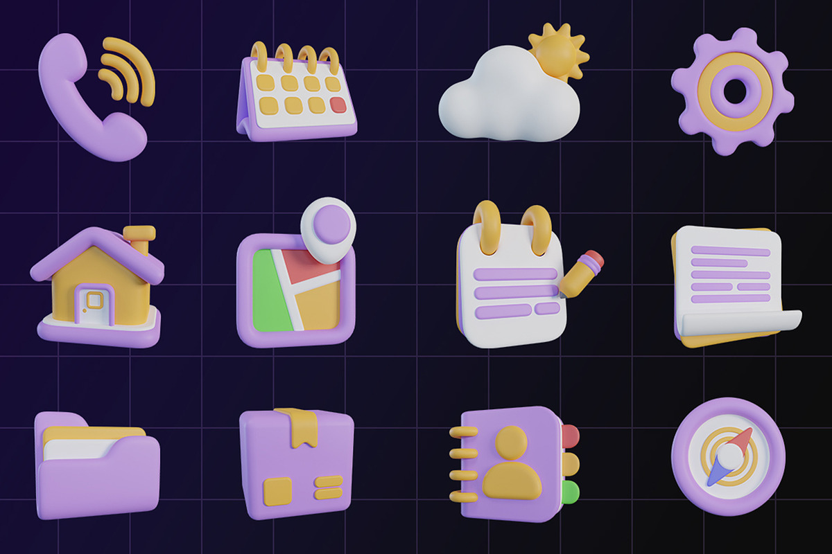 General 3D Icon Pack Design, an Object Graphic by Artnivora.Std (Photo 4 of 4)