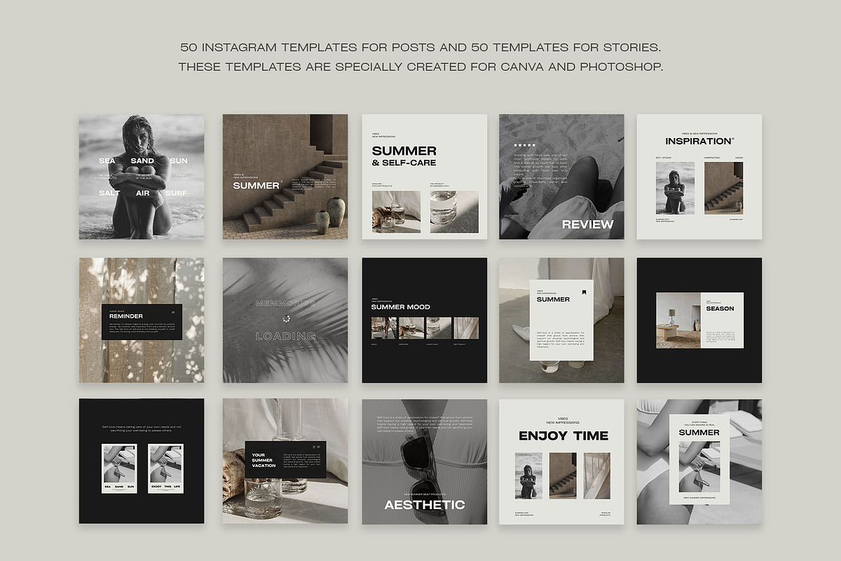 500 Instagram Aesthetic Bundle III, a Social Media Template by Instprofi | Studio Estimo (Photo 6 of 45)