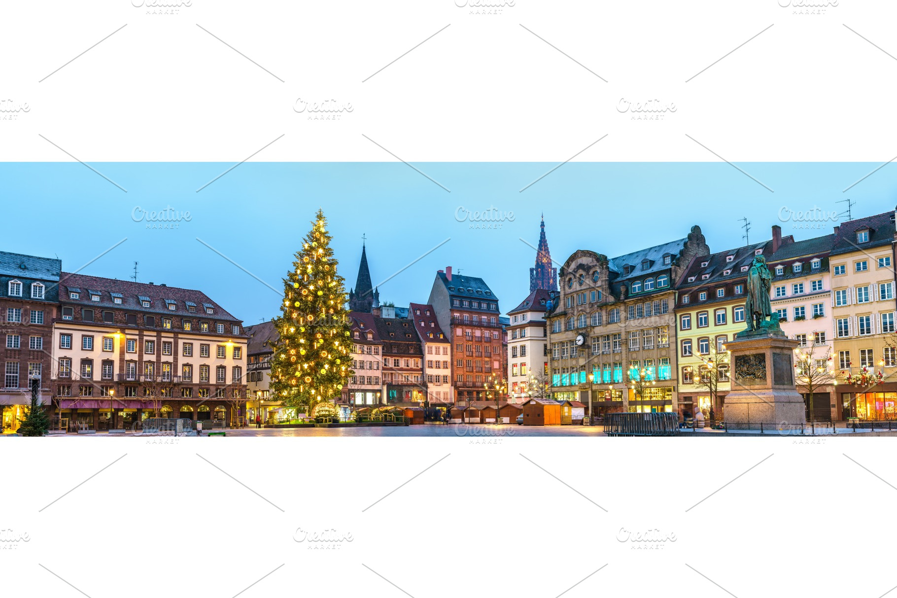 Panorama of Place Kleber with the, an Architecture Photo by Leonid Andronov
