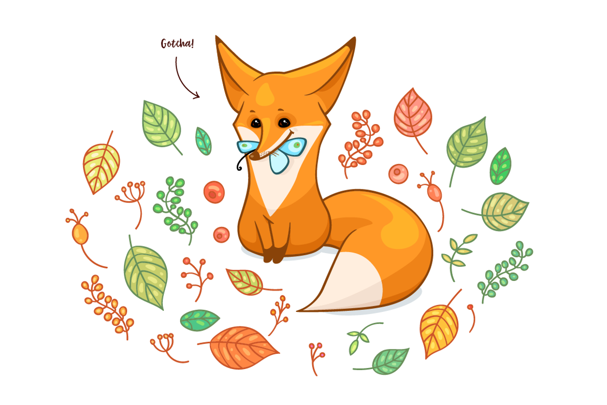 Fox vector set, an Animal Illustration by zmeizza (Photo 7 of 9)