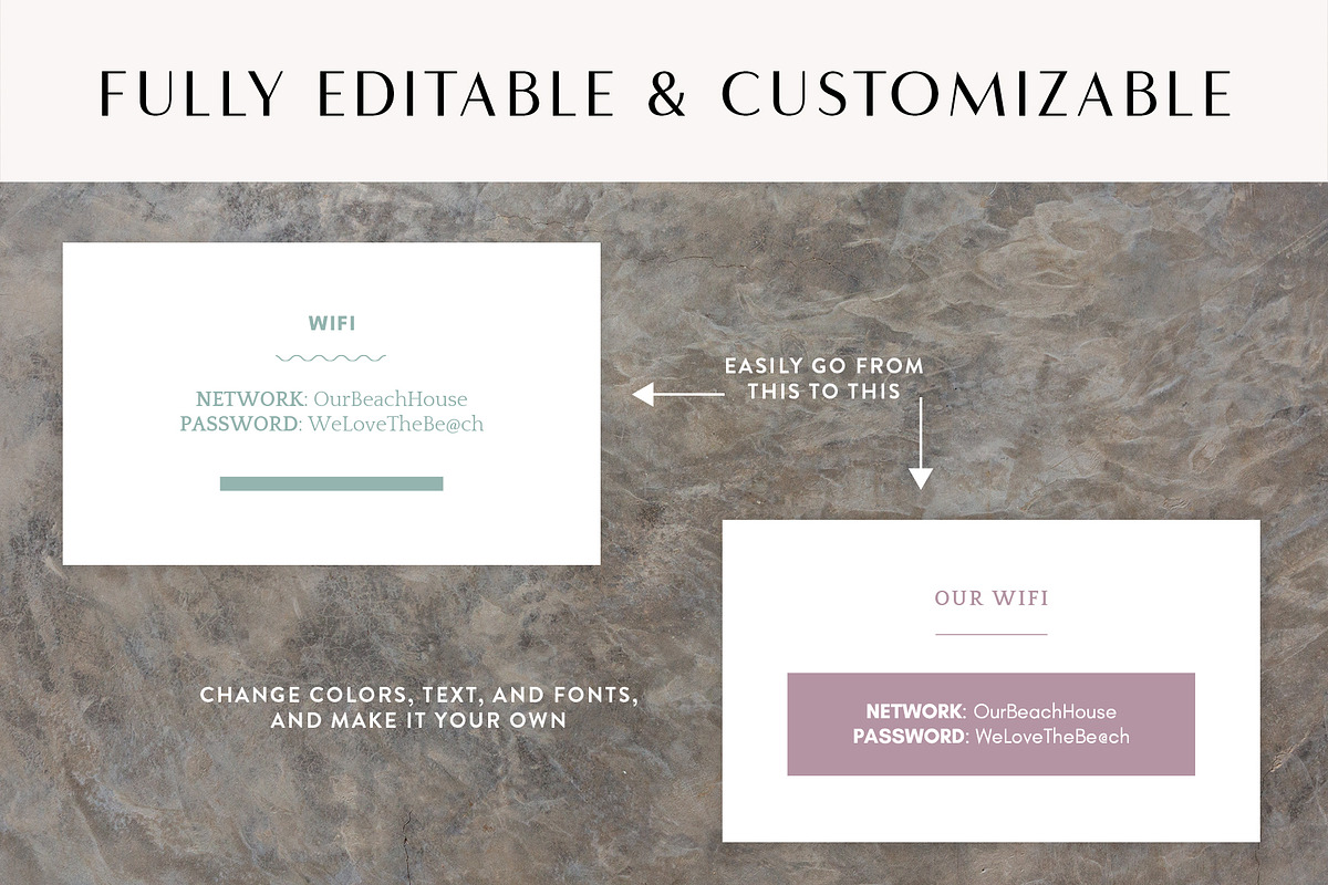 Beach House Info Signs for Airbnb, a Templates & Theme by Kin Studio (Photo 3 of 8)
