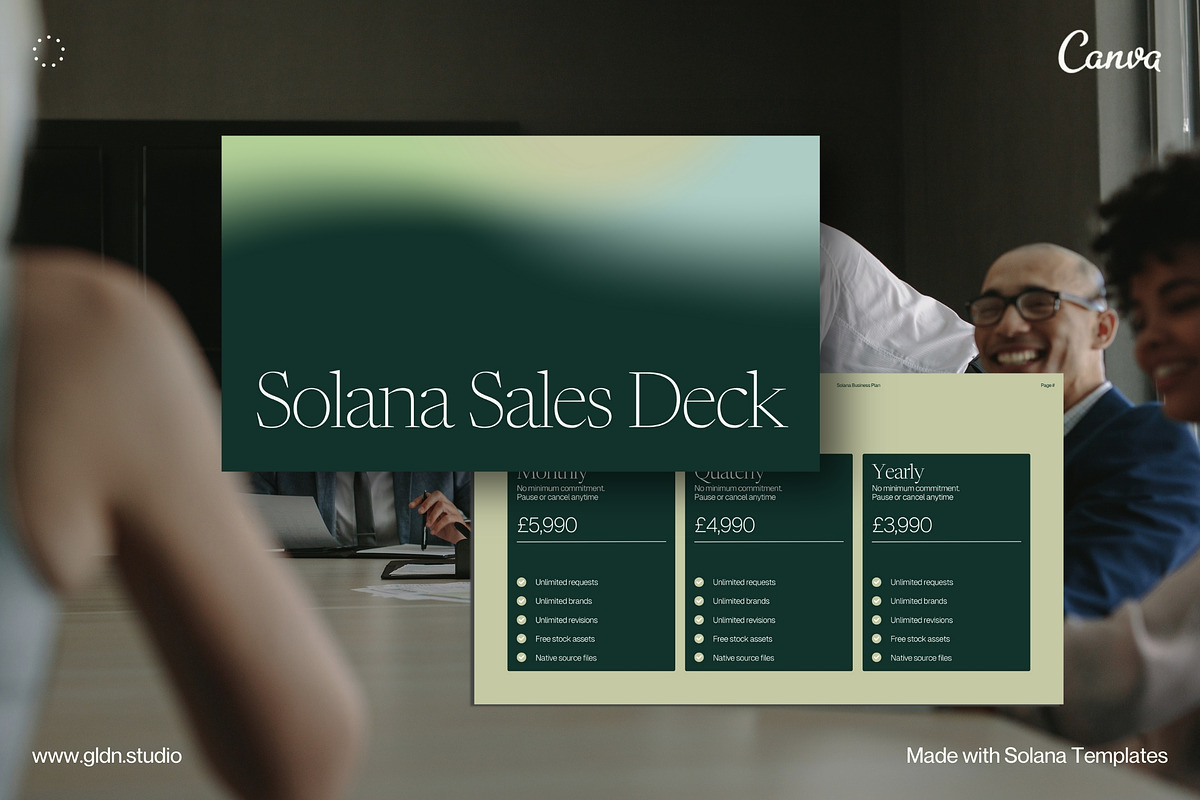 Sales Deck Template Presentation, a Presentation Template by GLDN Studio (Photo 6 of 9)