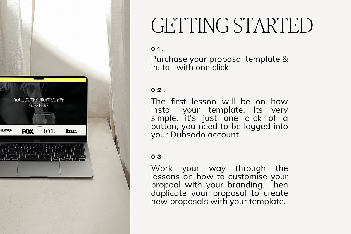Dubsado Proposal Template | Lola, an App Template by Sarah Worboyes Designs (Photo 5 of 6)