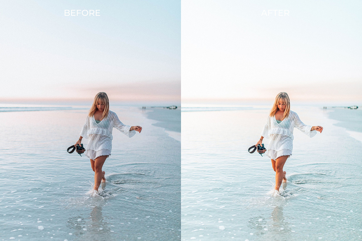 5 BEACH SUMMER LIGHTROOM PRESETS, a Preset Add-On by Emma Kate Creative (Photo 2 of 10)