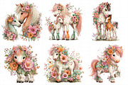 Whimsical Mother's Day Horse Clipart, an Illustration by Daily.Designs (Thumbnail 5 of 7)