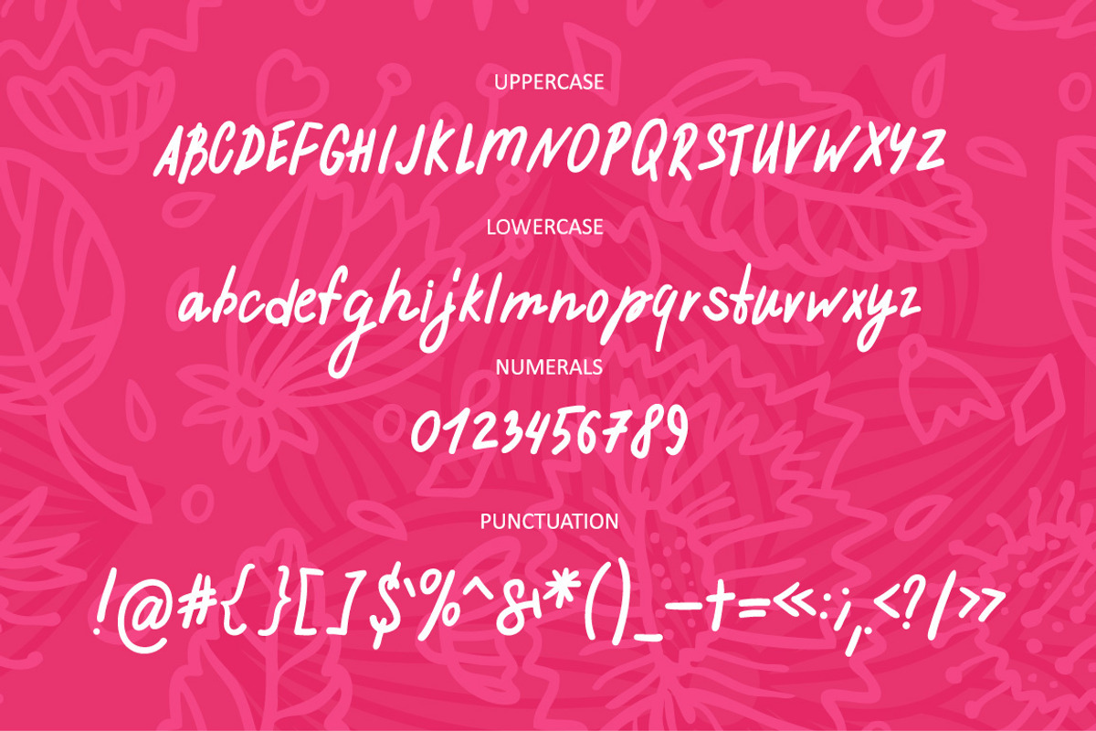 Felicitous handwritten font preview 4
